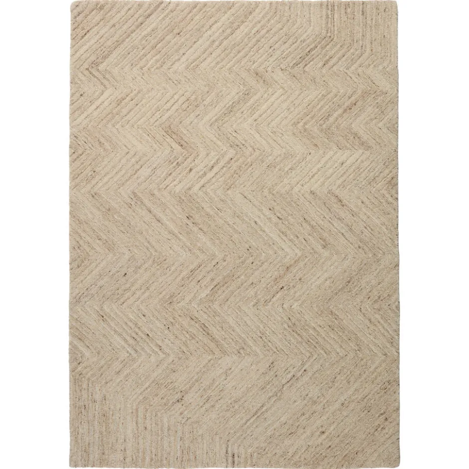 Vloerkleed Zigzag Zand 160x230 Cm|Kwantum Fashion