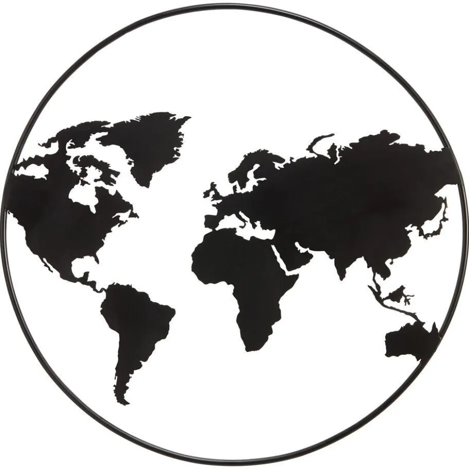 Wanddecoratie El Mundo Zwart|Kwantum Best